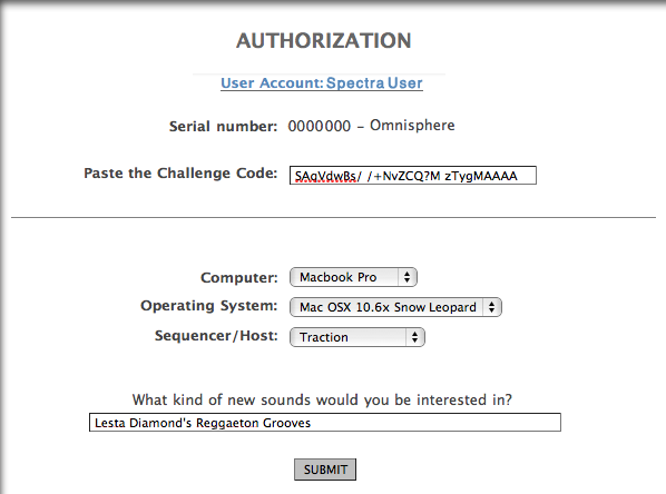 omnisphere response code generator windows online